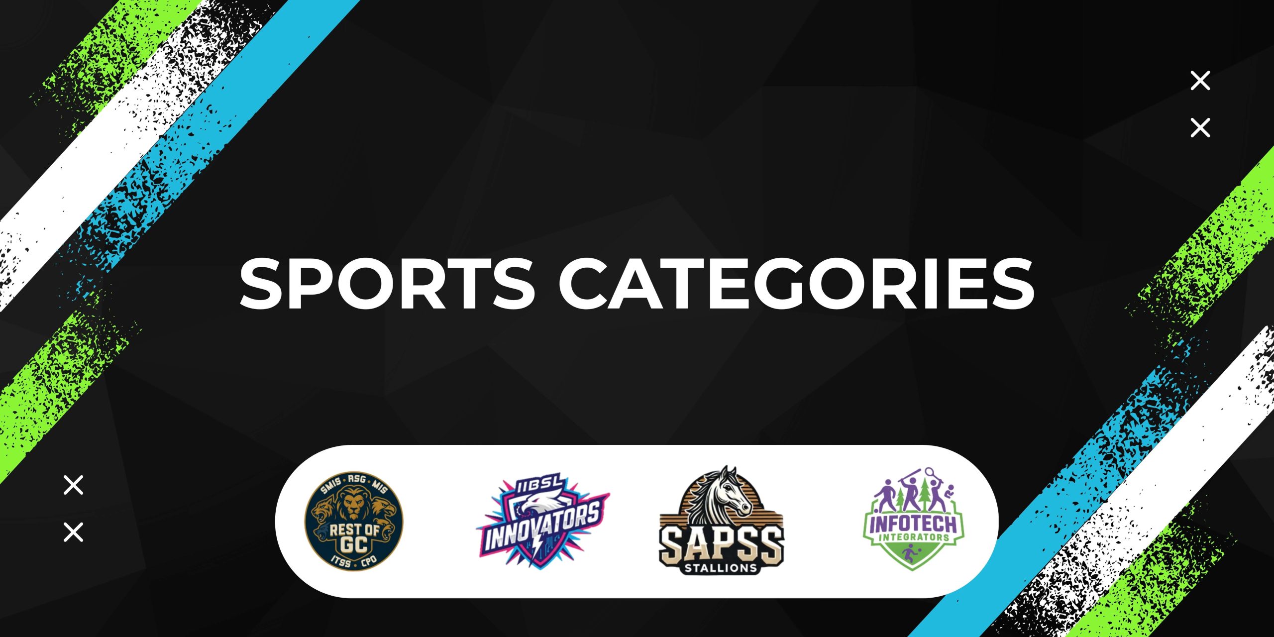 Titans of GC - menu - sports categories